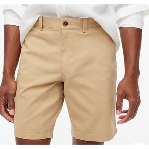 J. Crew Men’s 9” Flex‎ Chino Shorts Size 31 Khaki Tan Beige Preppy 5 Pocket